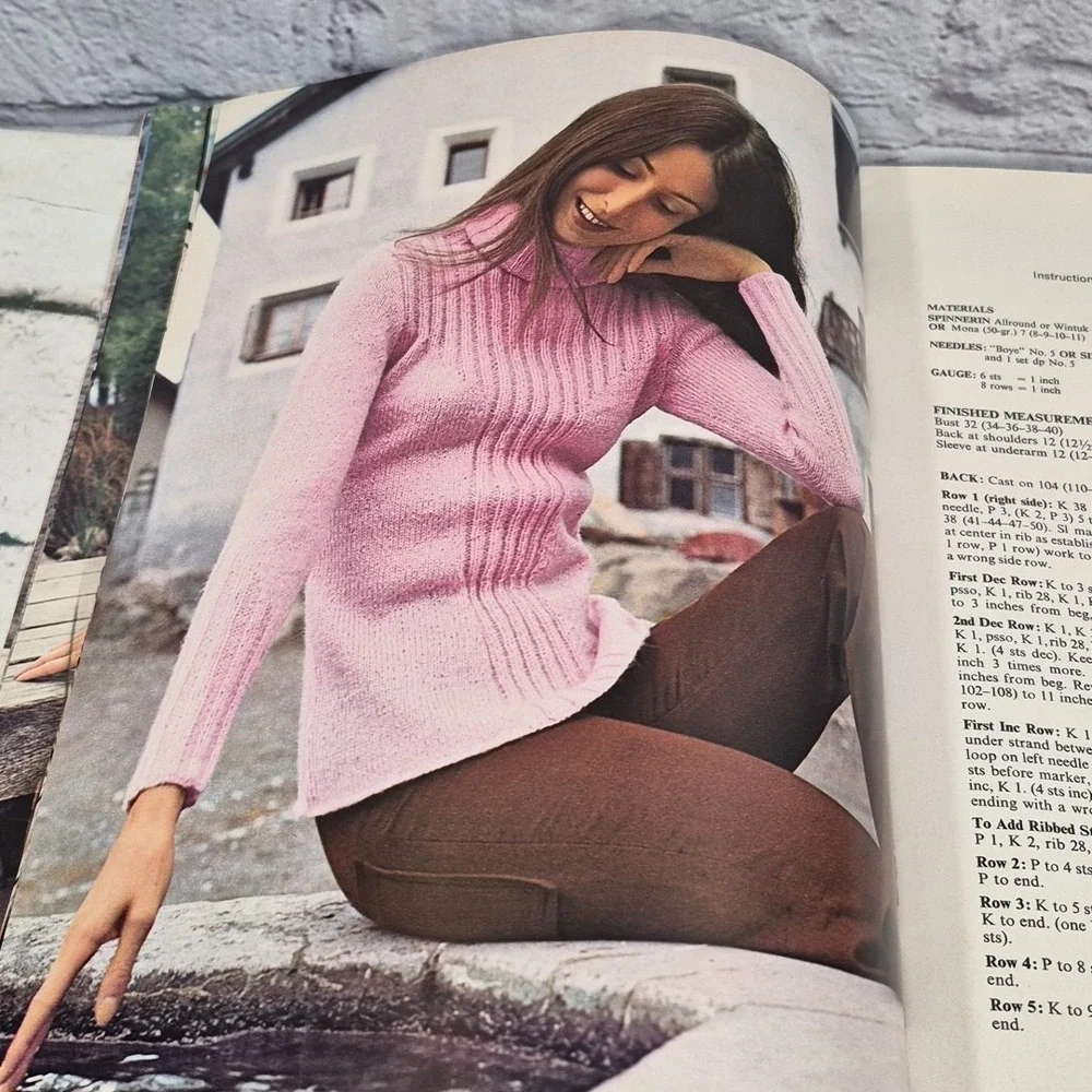 VTG Spinnerin For Surf Sun & Snow Knitting Crochet Patterns Unisex